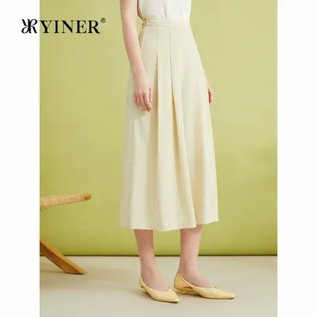 【博主同款】YINER音儿夏季法式复古裤子百搭阔腿休闲裤图片