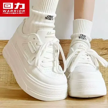 回力鞋子女2025新款夏季透气爆款增高运动板鞋厚底休闲百搭小白鞋商品大图