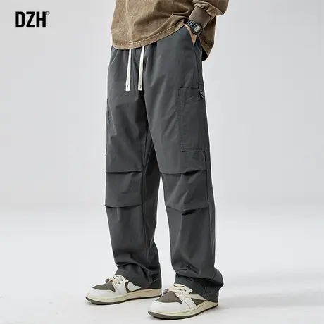 男士秋季工装裤子男款美式高街2023新款纯棉休闲裤长裤机能伞兵裤图片