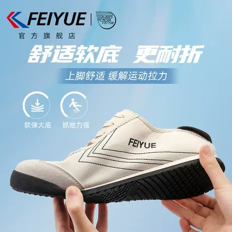 feiyue/飞跃男鞋德训鞋男2025夏秋新款爆款百搭休闲透气帆布鞋子商品大图