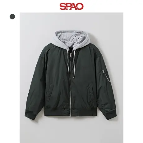 SPAO韩国同款2023年秋季新款男士休闲连帽夹克SPJAD4TC02商品大图