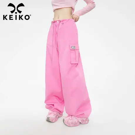 美式多口袋工装牛仔裤2023夏季vibe高街hiphop嘻哈宽松阔腿休闲裤商品大图