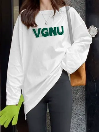 白色内搭打底衫女2023新款春秋冬季加绒中长款遮屁股长袖t恤上衣图片