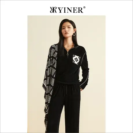 *【音儿甄选】YINER音儿女装2022秋季新款毛针织衫8C32306170图片