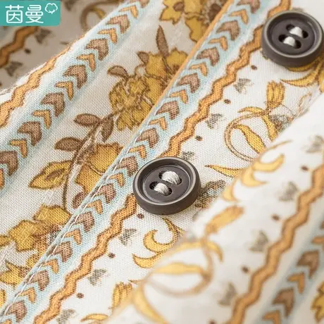 茵曼半身裙女2024新款夏款赫本风法式碎花长裙子鱼尾复古夏季薄款图片
