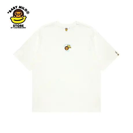 BABY MILO STORE春夏卡通图案印花纯色可爱简约短袖T恤0413XXK图片