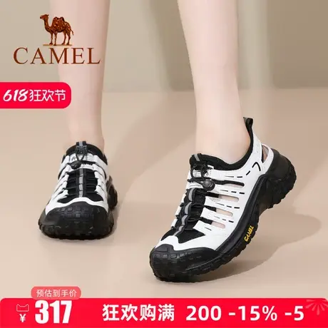 Camel/骆驼女鞋2025夏季新款休闲凉鞋女运动户外溯溪鞋增高沙滩鞋商品大图