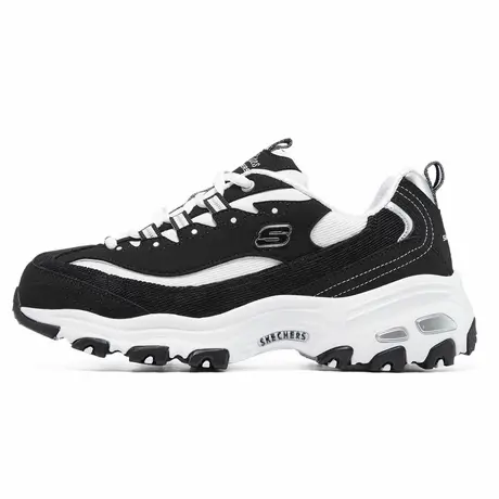 Skechers斯凯奇女鞋春夏季款黑白熊猫鞋奶茶熊休闲运动厚底老爹鞋商品大图