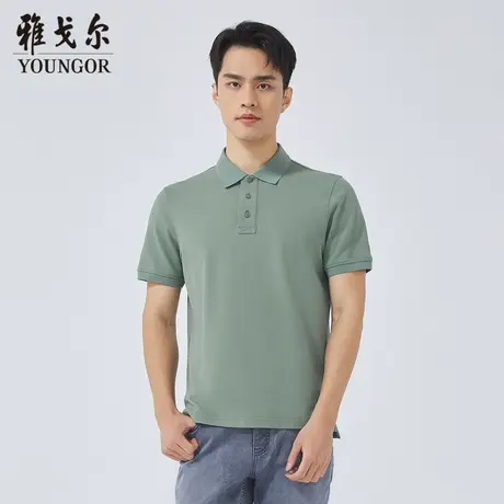 雅戈尔奥莱 商场同款男士短袖T恤新款官方正品商务休闲短袖POLO衫商品大图
