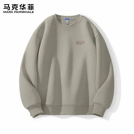 马克华菲潮流圆领卫衣男士2025新款秋季宽松打底衫男款休闲外套X图片