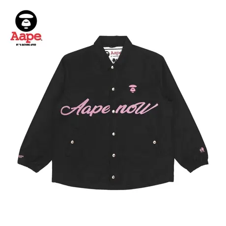 Aape旗舰店女装秋冬猿颜刺绣字母印花教练夹克外套7523XXJ商品大图