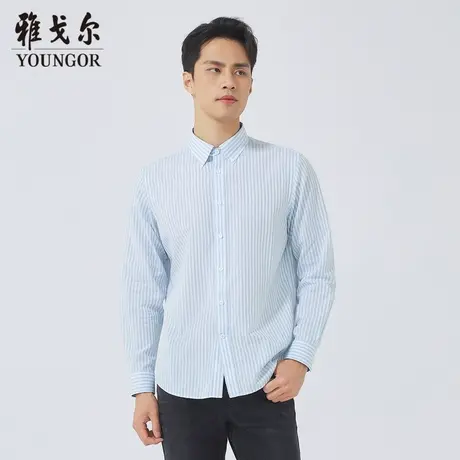 【商场同款】雅戈尔男士长袖衬衫春新款官方商务休闲衬衫商品大图