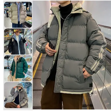 羽绒棉衣男士外套2023年新款冬季晋江棉服潮牌大码棉袄情侣装图片