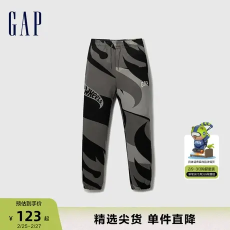 【风火轮联名】Gap男童春秋洋气束脚裤儿童装时髦运动卫裤780259商品大图