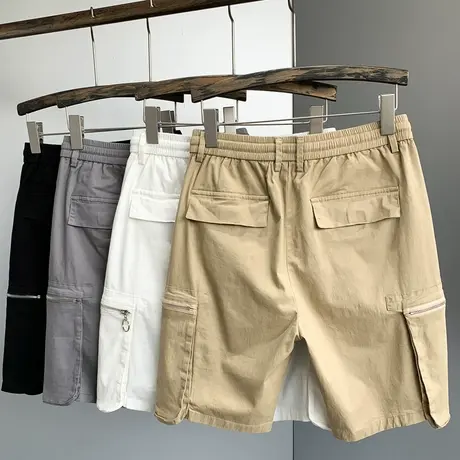 夏季新款工装短裤男潮牌男生五分裤男休闲裤子男中裤男学生马裤男商品大图