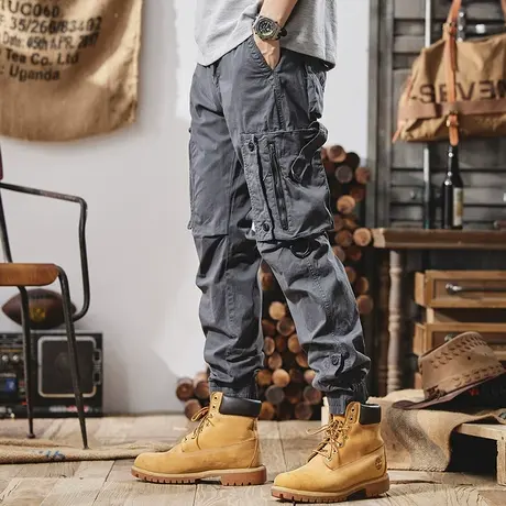 Modi Nick/摩帝尼克男士潮牌束脚工装裤宽松潮流休闲裤男士百搭商品大图