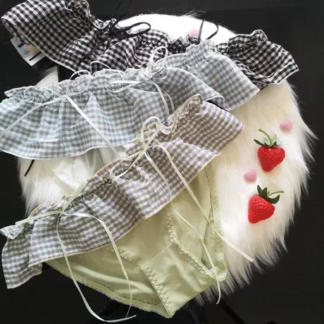 日系动漫美少女蝴蝶结甜美卡哇伊可爱性感内裤女中低腰纯棉档三角商品大图