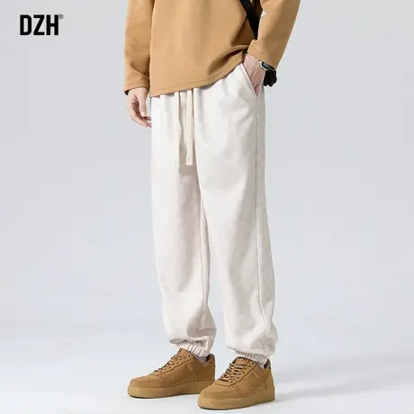 男士裤子2023新款格子裤休闲裤男春夏款男款运动裤束脚裤潮牌潮流商品大图