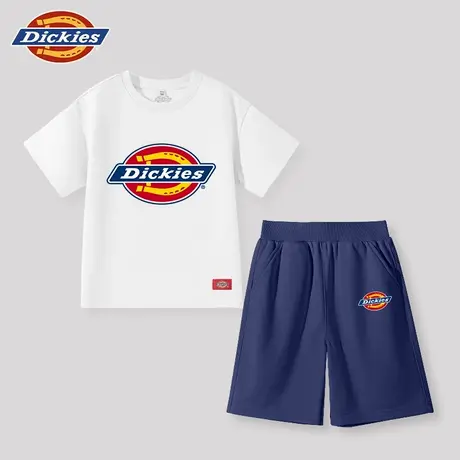 Dickies童装男童套装儿童美式hiphop纯棉短袖t恤男孩运动打底衫A商品大图