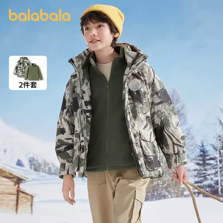 巴拉巴拉童装儿童羽绒服冬季2025新款外套男童女童加厚保暖外套潮图片