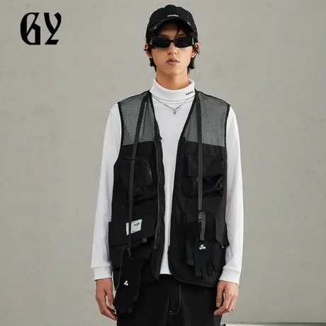 雅戈尔奥莱 GY男装长袖T恤秋季时尚刺绣休闲高领长袖打底衫商品大图