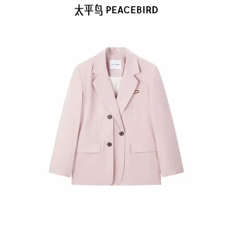 【昕怡粉丝专享】太平鸟春夏休闲高级气质品质双排扣西装商品大图