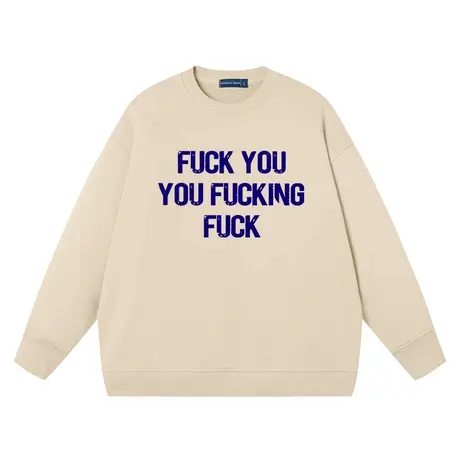 fuc美剧无耻之徒同款衣服复古文字纯棉宽松学生衣服长袖卫衣圆领商品大图