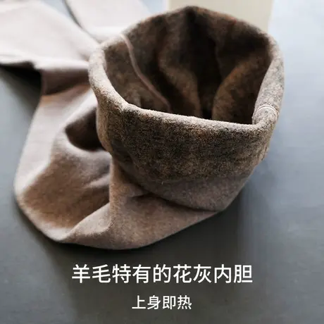 羊毛打底裤女秋冬季加绒加厚外穿大码胖mm棉高腰收腹连袜踩脚保暖商品大图