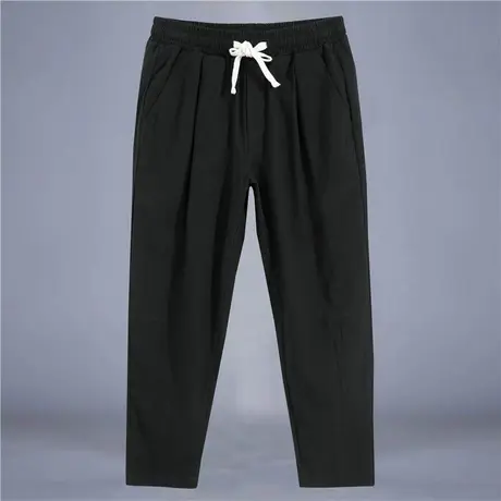 麻裤男宽松中国风男装秋冬唐装裤子男宽松直筒男士休闲长裤商品大图