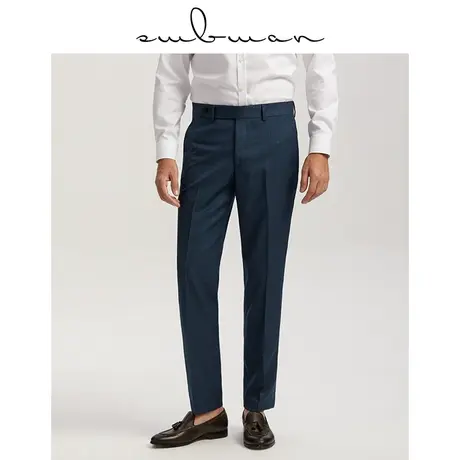 十米布冬季西裤男意式免烫易打理正装商务修身职业休闲坠感裤子商品大图