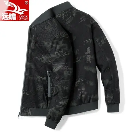 春秋季外套男装2023新款潮牌百搭飞行员夹克男士休闲棒球服上衣男商品大图