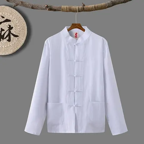 唐装男大码中国风中式外套宽松秋款休闲上衣男装男士复古风汉服潮商品大图