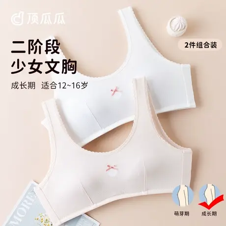 顶瓜瓜少女背心学生内衣发育期少女文胸背心式胸罩无钢圈夏薄款商品大图