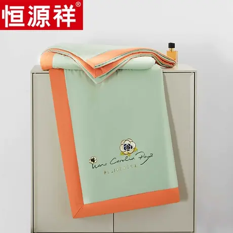 恒源祥空调被山茶花夏凉被夏季薄款被子被芯单双人春秋夏被四件套图片