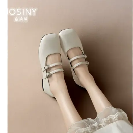 卓诗尼单鞋女2024春季新款鞋子玛丽珍小皮鞋商场同款4Q2A13441商品大图