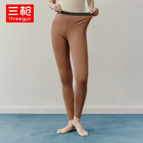 三枪秋裤女秋冬莫代尔密棉明根女长裤棉莱卡中厚贴身弹力保暖裤图片