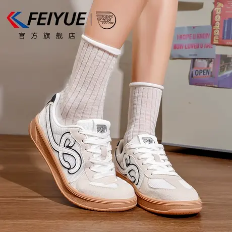 feiyue/飞跃女鞋小白鞋女2025夏季新款爆款透气网面休闲德训鞋子商品大图
