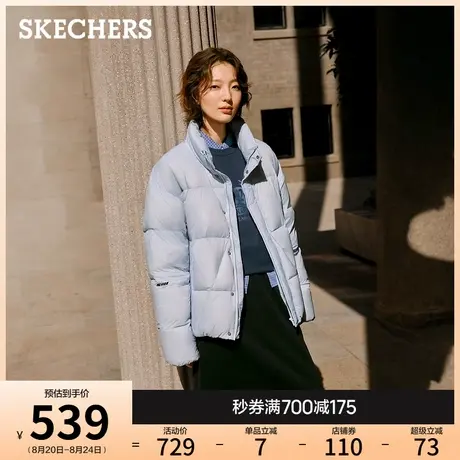 斯凯奇2025秋冬新款女装潮流时尚宽松羽绒外套防沾水防风保暖上衣图片