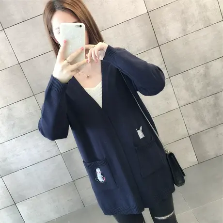 毛衣2023年新款女装秋冬季秋款秋装女士针织开衫宽松百搭外穿爆款图片