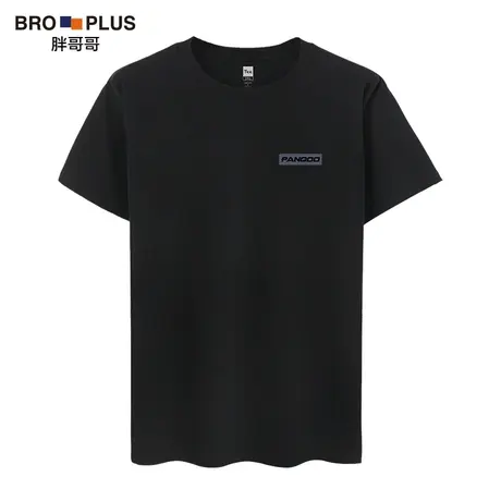 胖哥哥2023男夏季t恤潮流宽松短袖圆领半袖大码男装衣服胖子T恤男商品大图