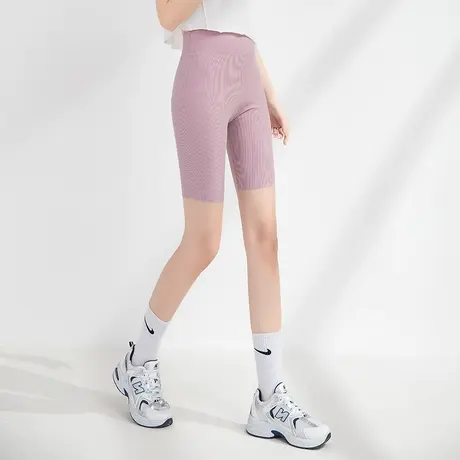 四分裤女夏季日系薄款冰丝高腰无痕安全裤防磨腿裤打底裤大码弹力图片