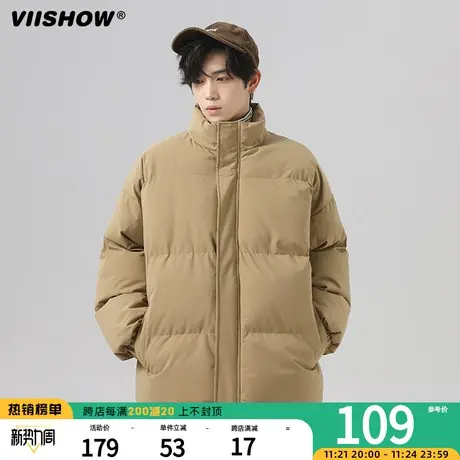 VIISHOW衣服美式棉服男保暖男生痞帅棉衣面包服冬季宽松潮牌加厚商品大图