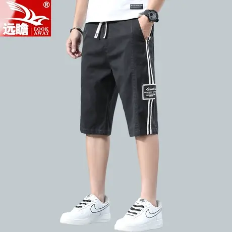 夏天休闲短裤男夏季薄款潮流男士七分裤2022新款潮牌百搭中裤男款图片