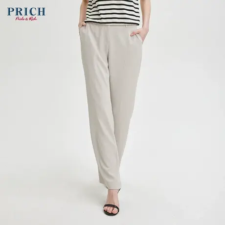 PRICH【直播专享】西装裤中高腰直筒显瘦宽松职场凉感百搭裤子商品大图