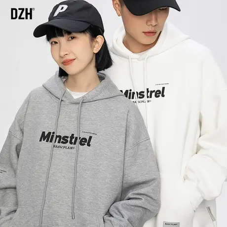 情侣重磅连帽卫衣男春季潮牌美式长袖上衣百搭2024年新款外套宽松商品大图