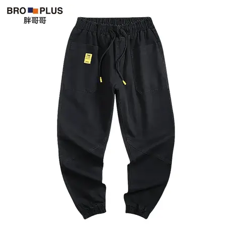 胖哥哥秋冬大码牛仔裤男厚款弹力潮流宽松休闲胖子加肥加大束脚裤商品大图