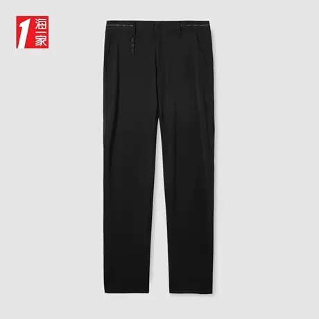 海一家简约舒适长裤2023夏季新款修身时尚基础青年男士休闲裤商品大图
