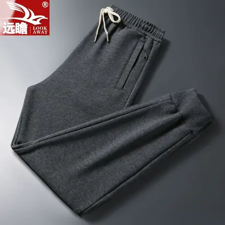 运动裤男纯棉春秋季潮牌宽松工装束脚卫裤男长裤针织男士休闲裤子商品大图