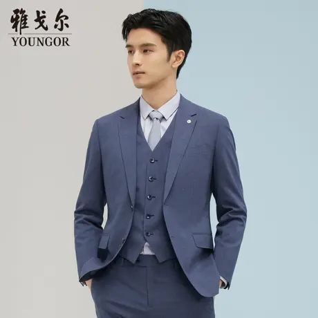 【商场同款】雅戈尔男士西服春季婚庆商务休闲羊毛西装外套图片