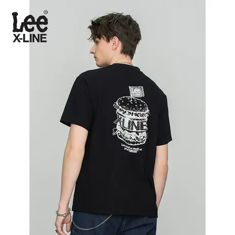 LeeXLINE 22春夏新品舒适版多色圆领印花男短袖T恤LMT0000124LE图片